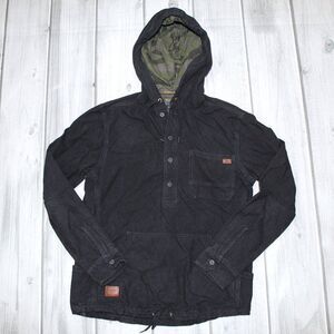 Billabong Surfplus Pullover Jacket With Camo Lined Hooded SZ S